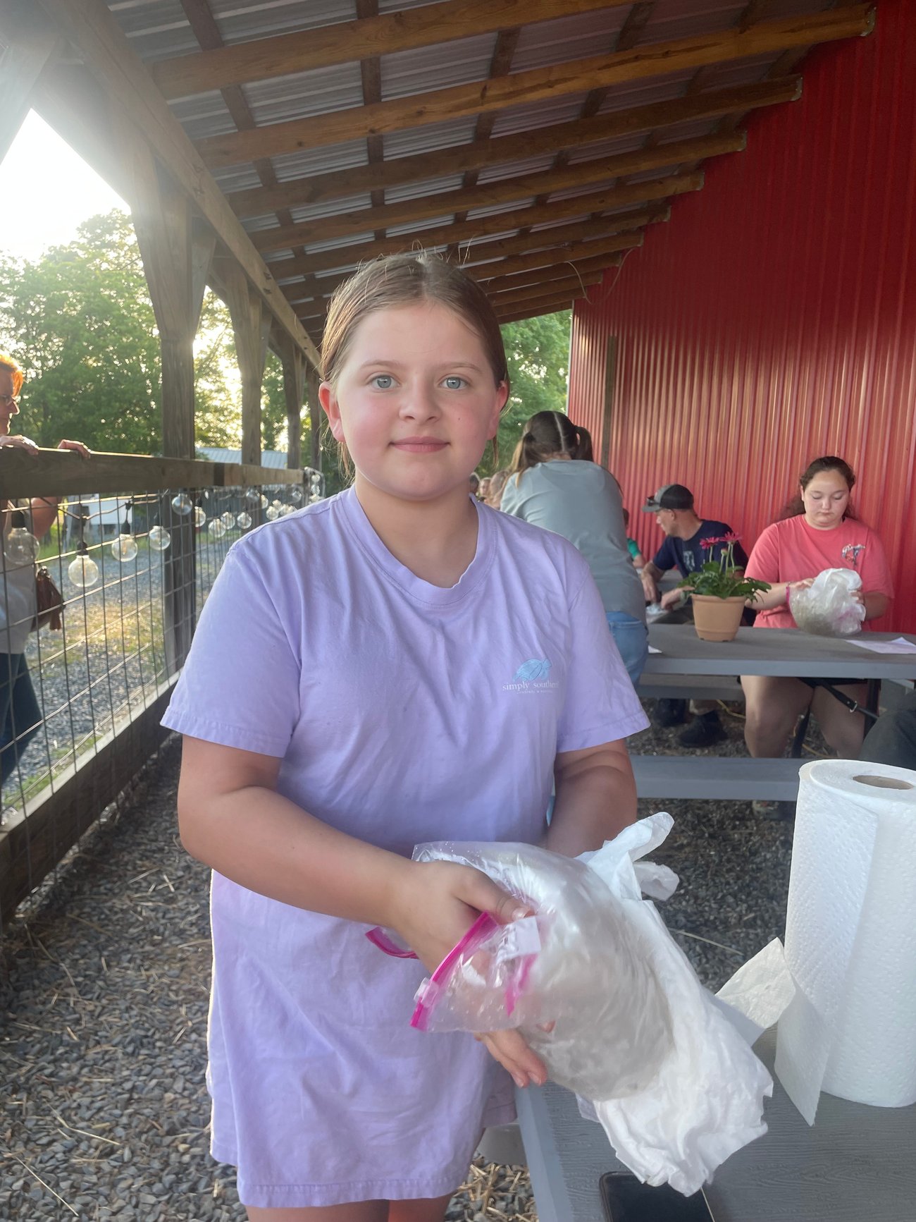 Image of a young kids making ice cream