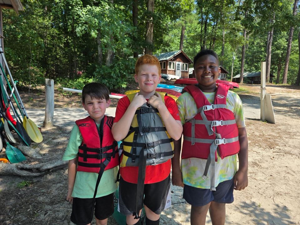 Image of a youth with life jackets