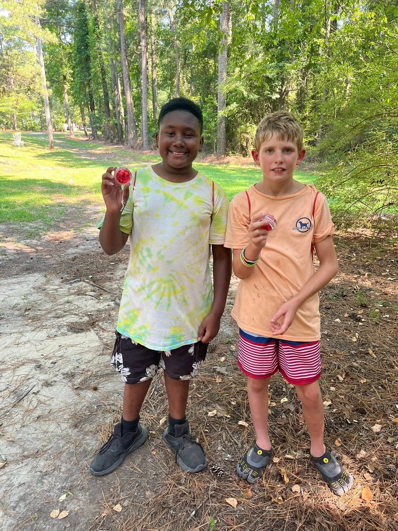 Image of a youth at camp