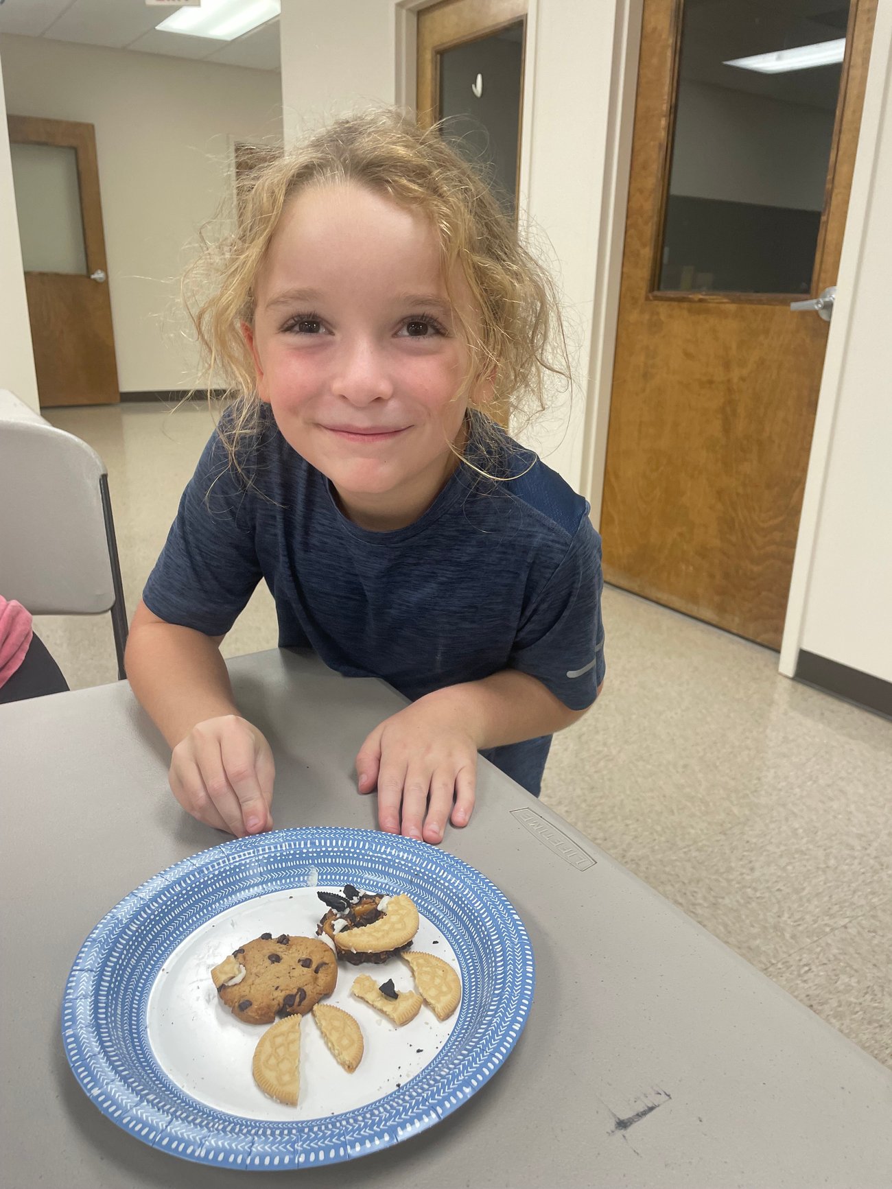 Girl with snack
