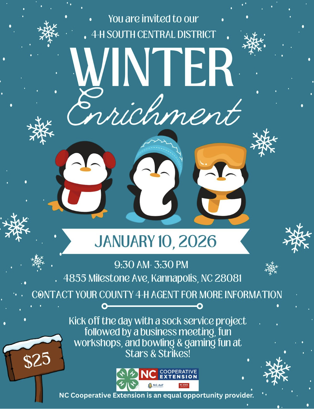 Image of winter enrichment invitation