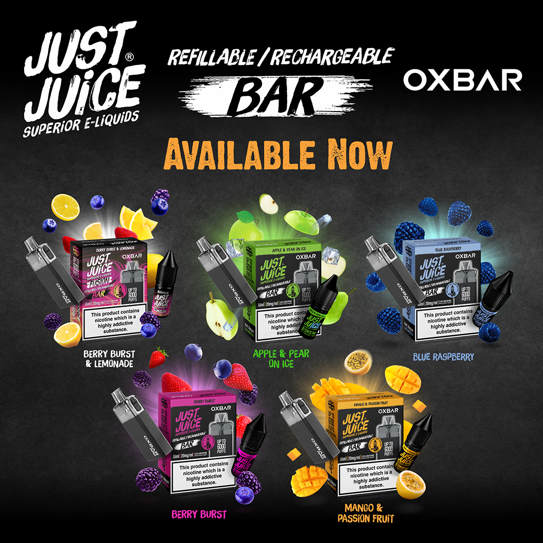 The Just Juice vape kit is now available! Just Juice Superior ELiquids