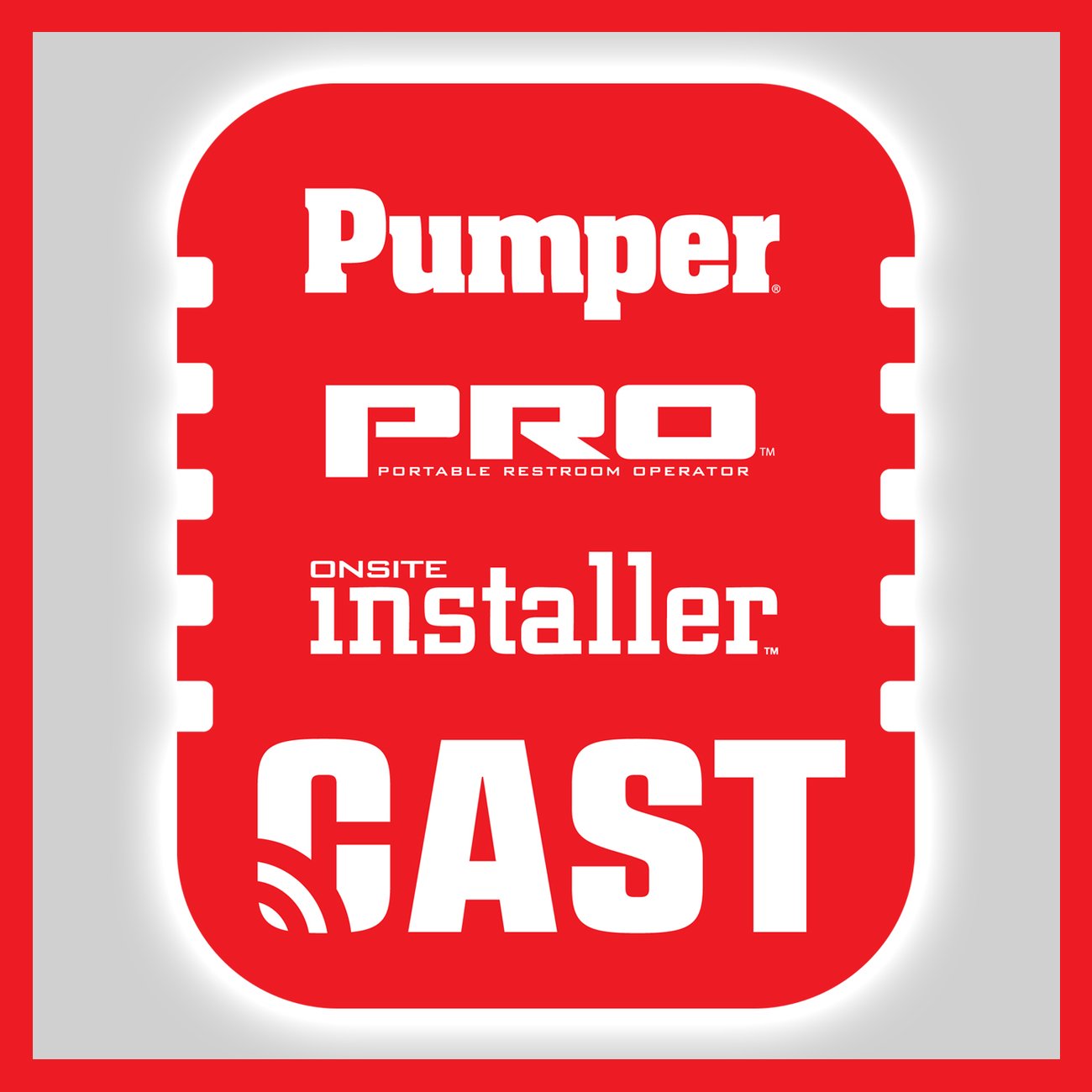 Logo for the family of podcasts produced by Pumper, Portable Restroom Operator, and Onsite Installer magazines.