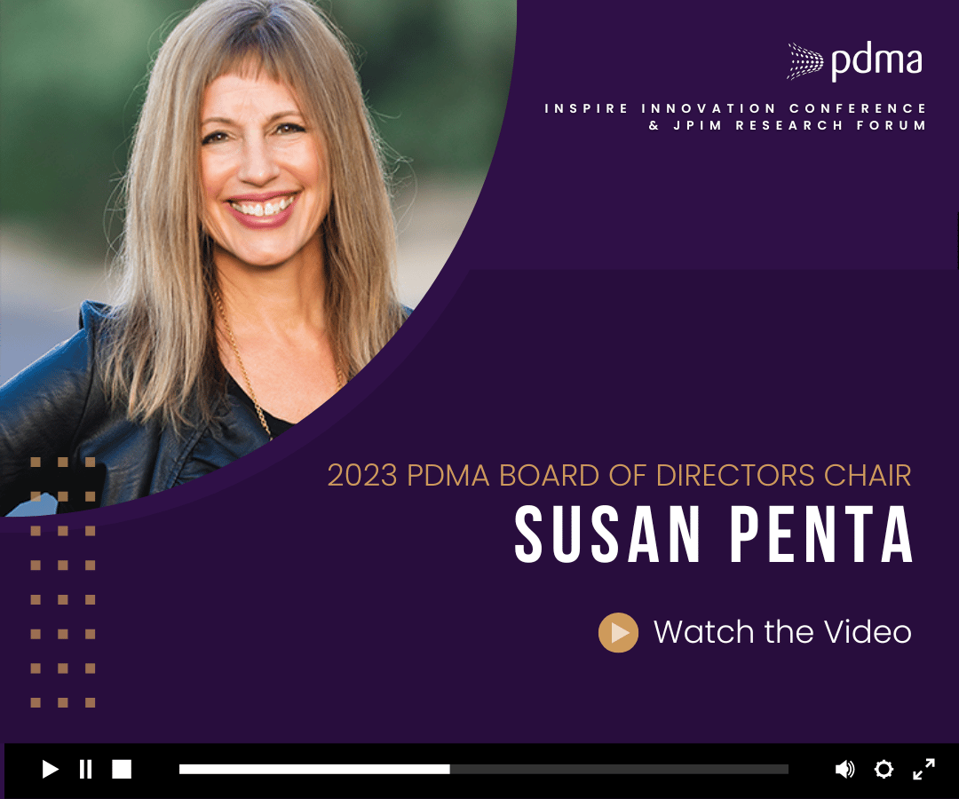 Hear what 2023 PDMA Board of Directors Chair Susan Penta has to say about this year's conference!