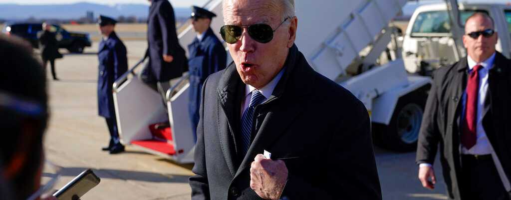 President Biden at Hagerstown Regional Airport, Maryland, February 4, 2023.