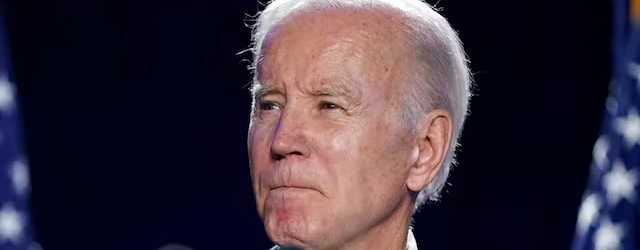 President Biden speaks to the House Democratic Caucus Issues Conference, March 1, 2023, at Baltimore. AP/Evan Vucci, file