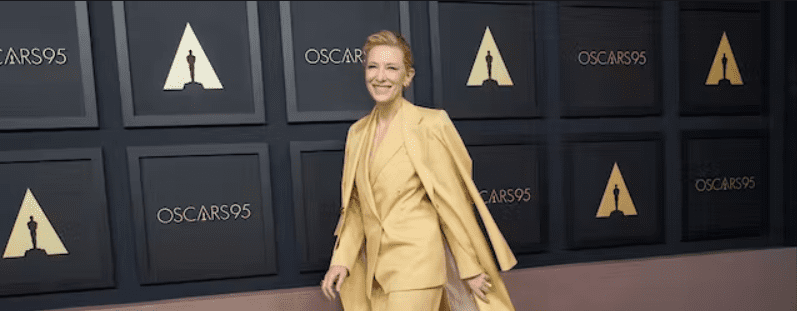 Cate Blanchett arrives at the 95th Academy Awards Nominees Luncheon, February 13, 2023, at the Beverly Hilton Hotel, Beverly Hills, California. Jordan Strauss/Invision/AP