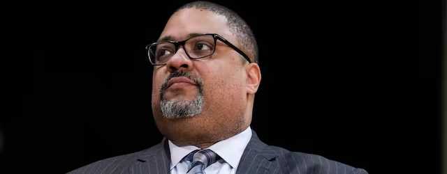 The Manhattan district attorney, Alvin Bragg, at New York, February 7, 2023. AP/Seth Wenig, file