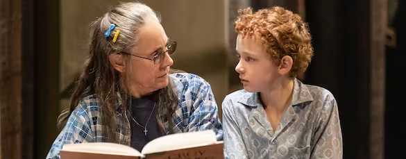 Laurie Metcalf and Eamon Patrick O'Connell in 'Grey House.' MurphyMade