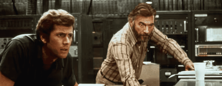 Michael Murphy and Nigel Davenport in 'Phase IV.' Via Metrograph