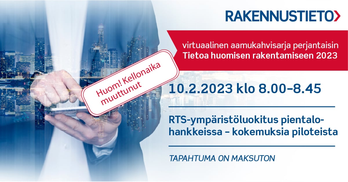 RTS-ympäristöluokituksen rakennushankkeen uusien kriteeristöjen 2022 julkistamistilaisuus 24.5.2022