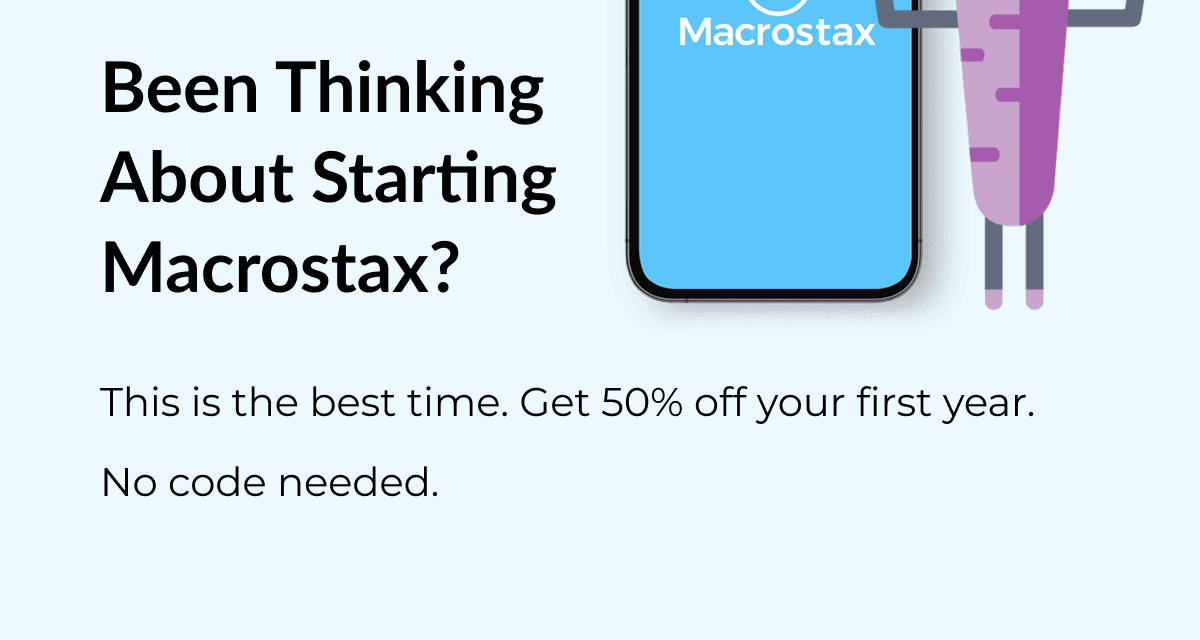 Been thinking about starting Macrostax? This is the best time. Get 50% off your first year. No code needed.