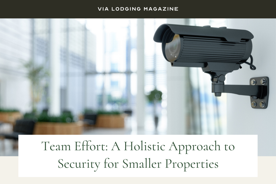 Via Lodging Magazine image: security camera overlooks a property