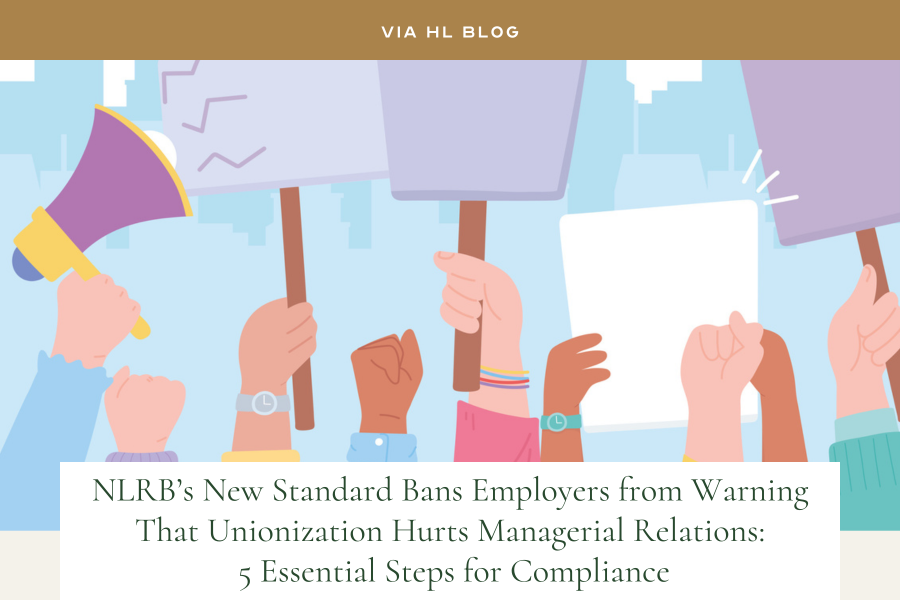 Via HL Blog image: Cartoon of several hands holding up signs in protest