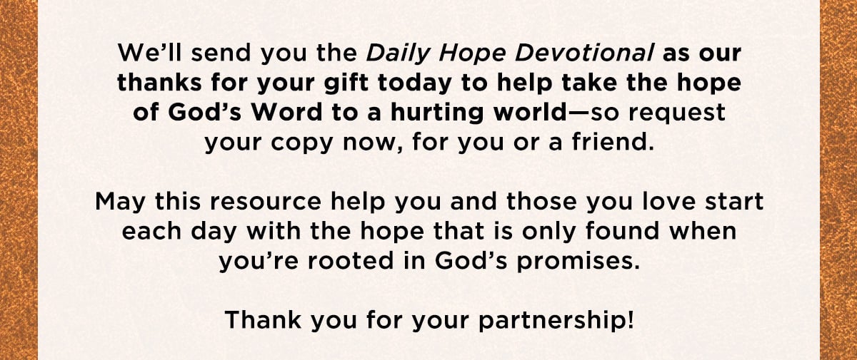 Our thanks for your gift