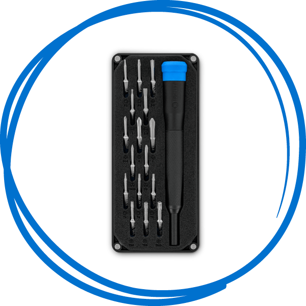 Minnow Driver Kit in a hand drawn blue circle