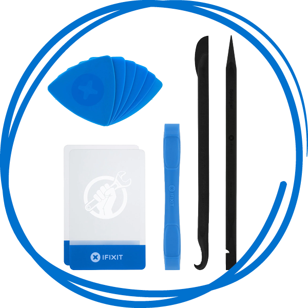 Prying & Opening Tool Assortment in a hand drawn blue circle