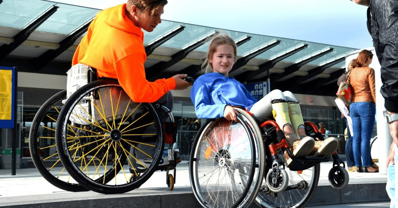 Wheelchair Skills Team in actie