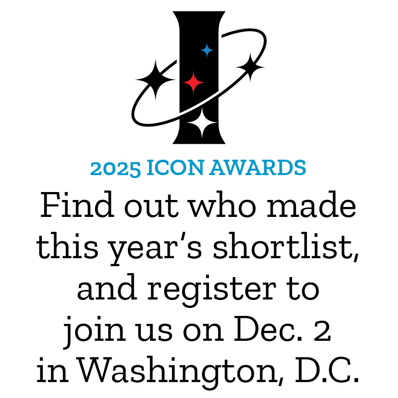 See this year's Icon Awards shortlist, and register to attend the Dec. 2 event