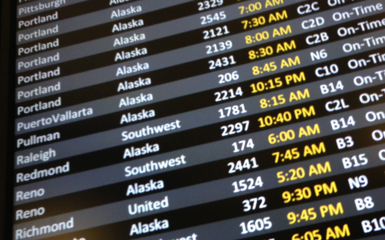 image of flight departure display image of flight departure display