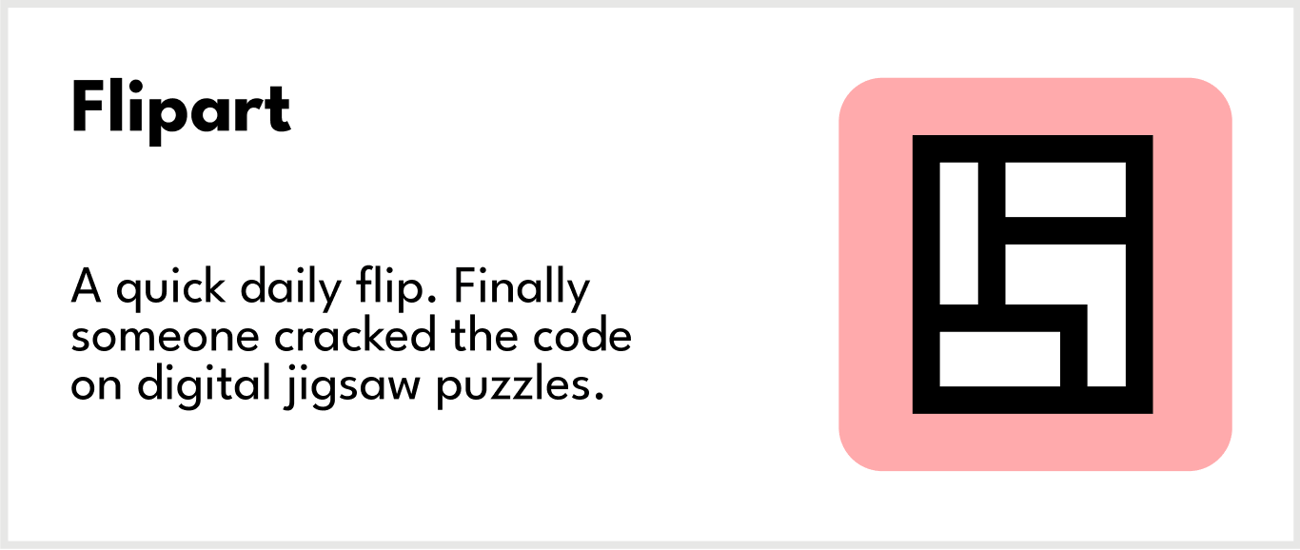 Play Flipart, our daily jigsaw puzzle