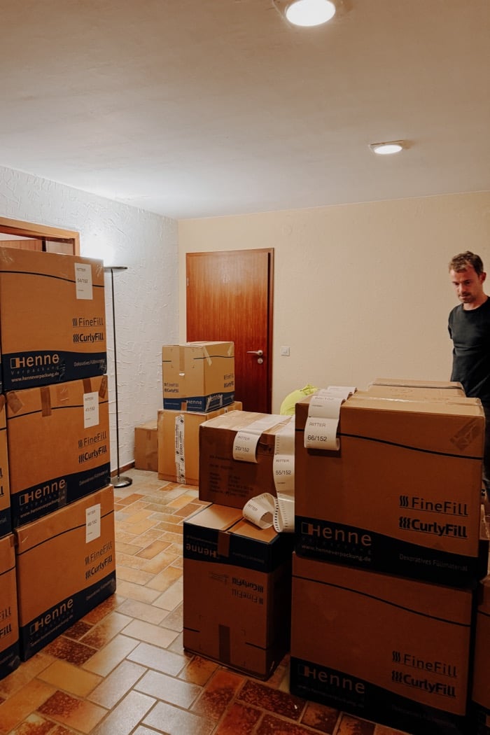 Kartons beschriften Kartons beschriften