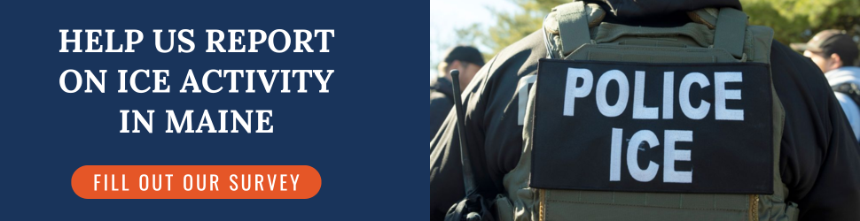 help us report on ice activity in maine by clicking the banner to fill out our survey.