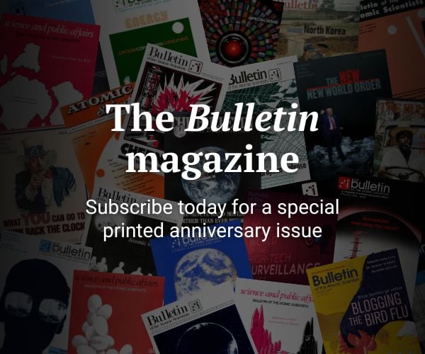 The Bulletin magazine Subscribe today for a special printed anniversary issue The background is a collage of archival Bulletin magazine covers