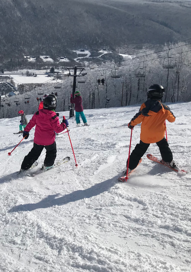 Kids Skiing