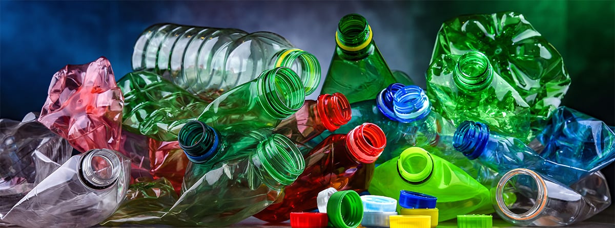 piles of recycling