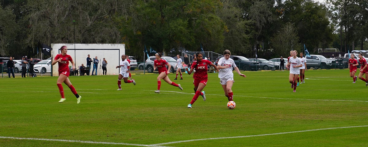 Soccer players at ECNL Soccer players at ECNL
