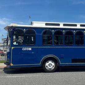 blue trolley