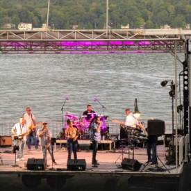concert by lake