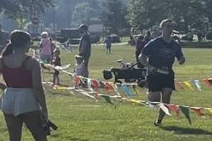 finish line at race