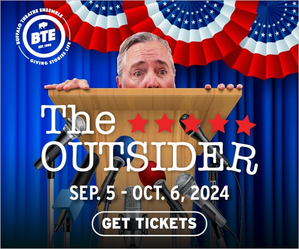 Ad: Get Tickets to "The Outsider" at the Playhouse Theatre, McAninch Arts Center, Glen Ellyn, IL