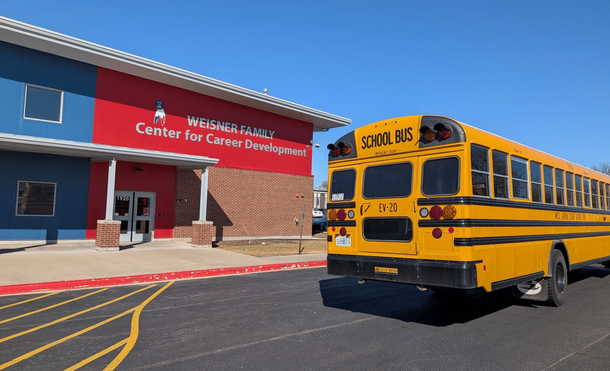 WA129 Weisner Family Center with EV Bus