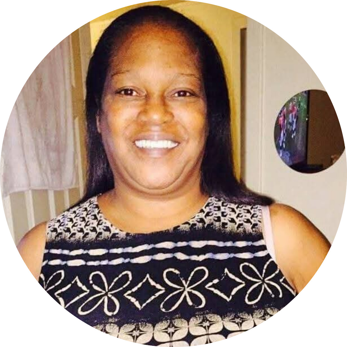 Peggy James, paciente de Cardiologia do BMC