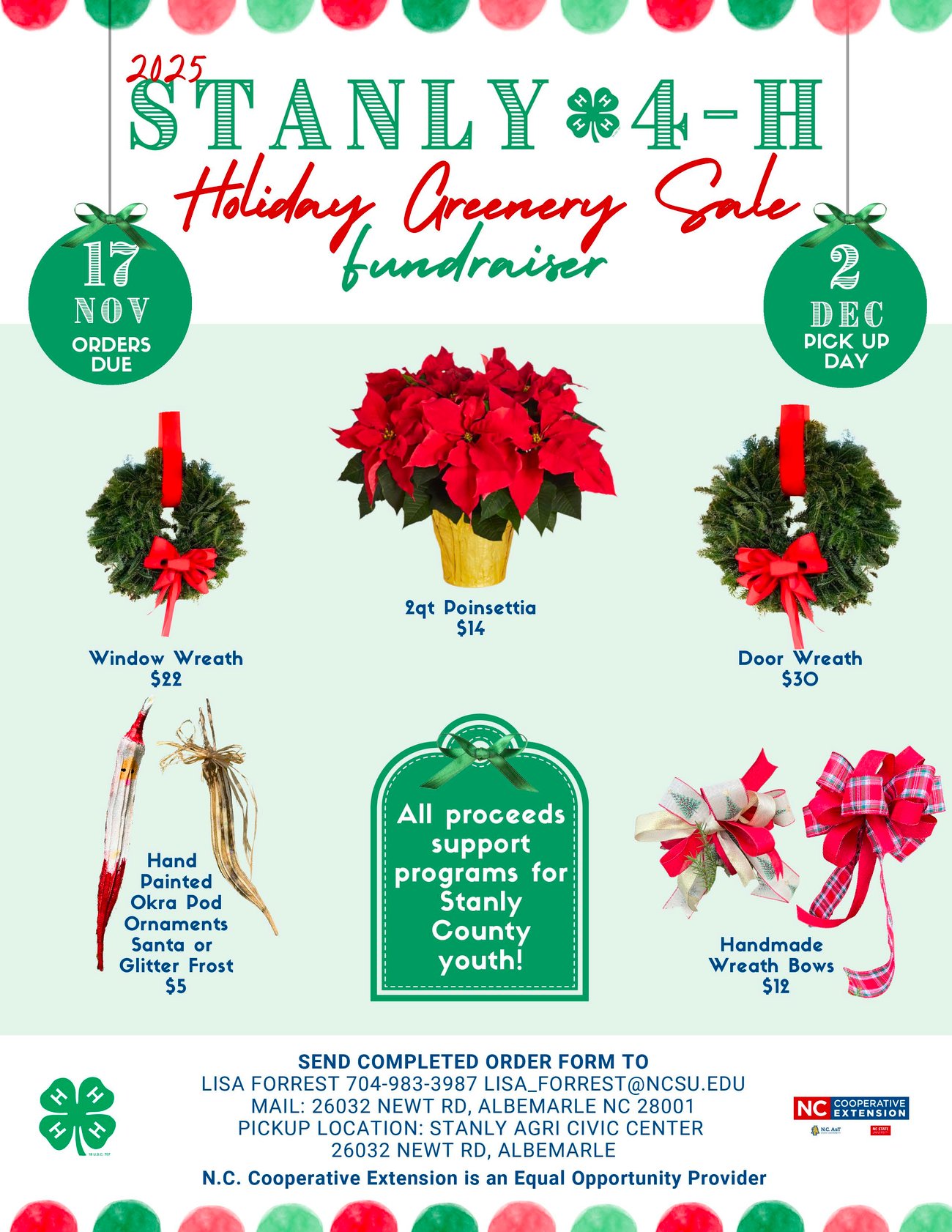 Holiday Greenery Sale Brochure