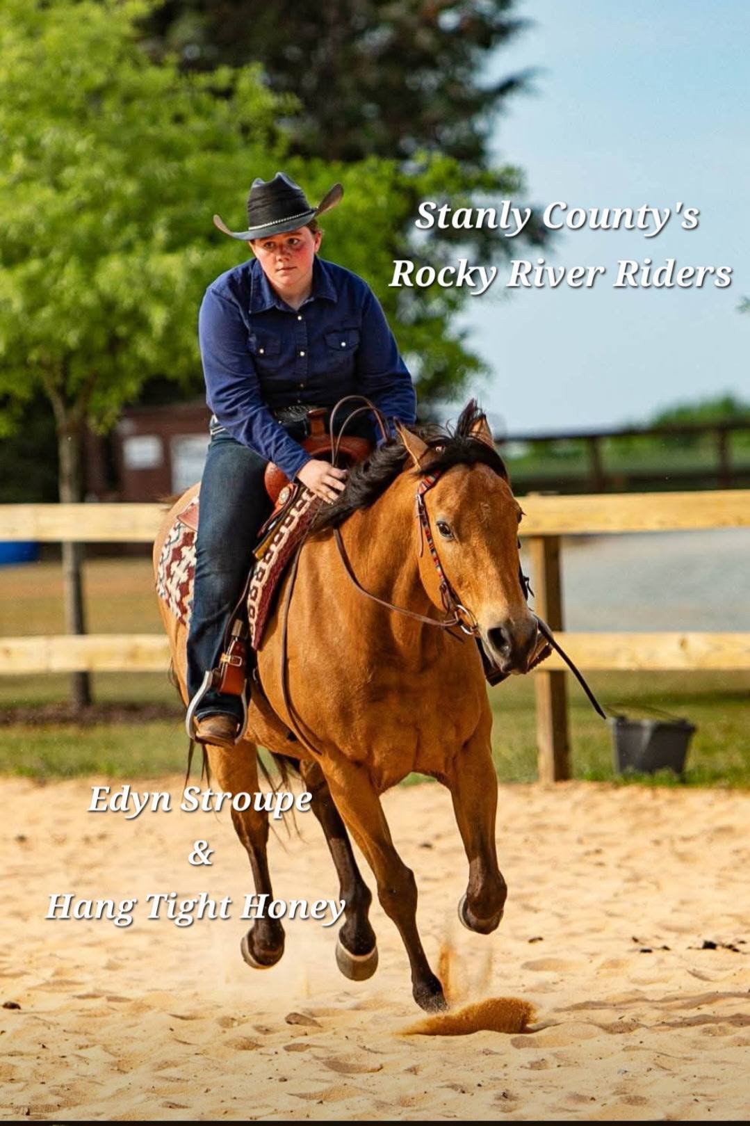 horse club member with horse