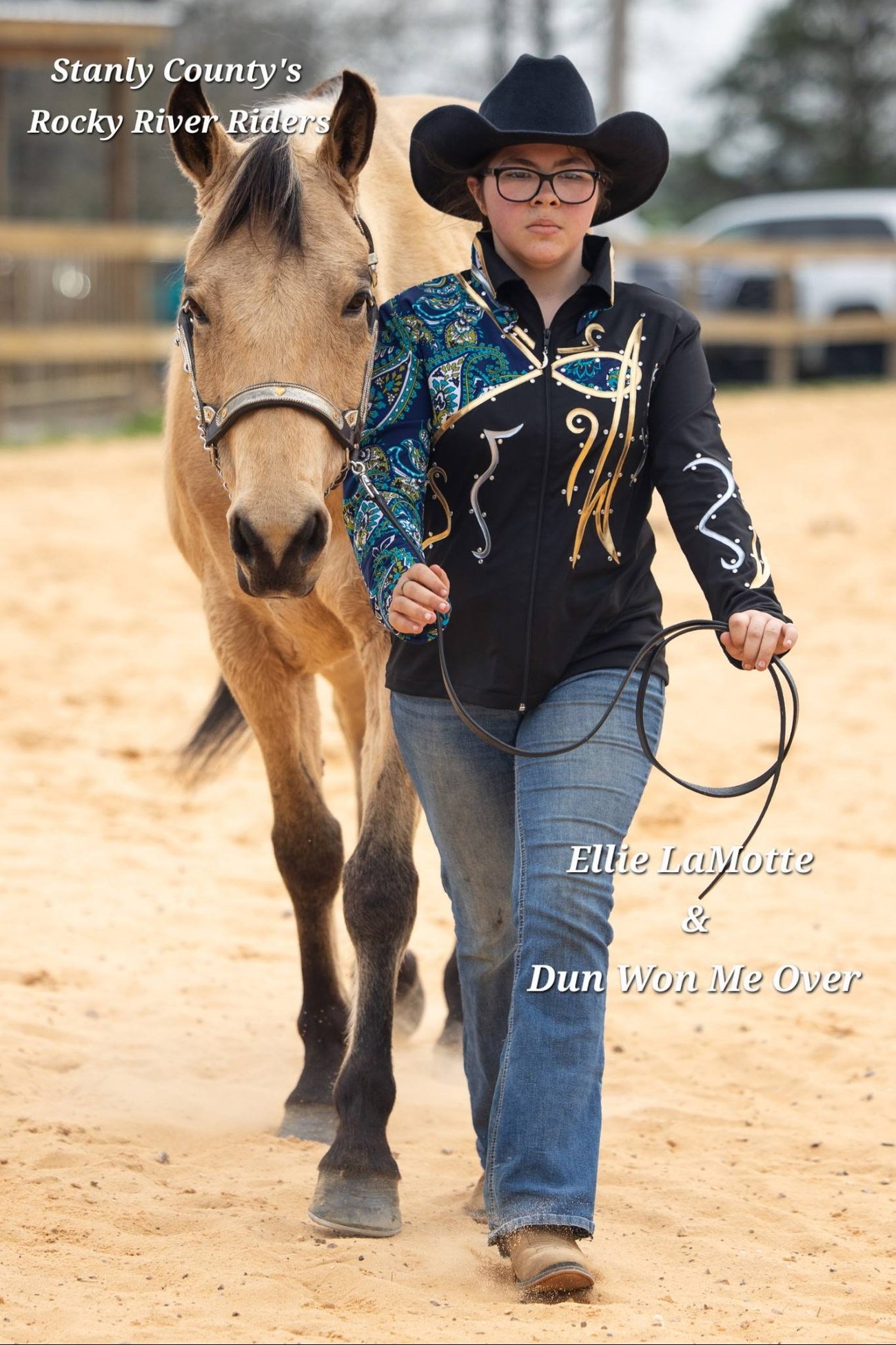horse club member with horse