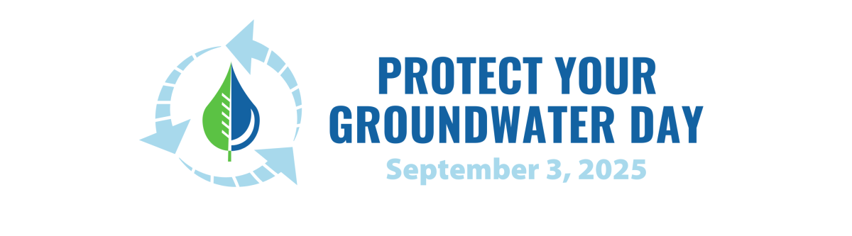 Logo for "Protect Your Groundwater Day," with the date of September 3, 2025, for this year's event.