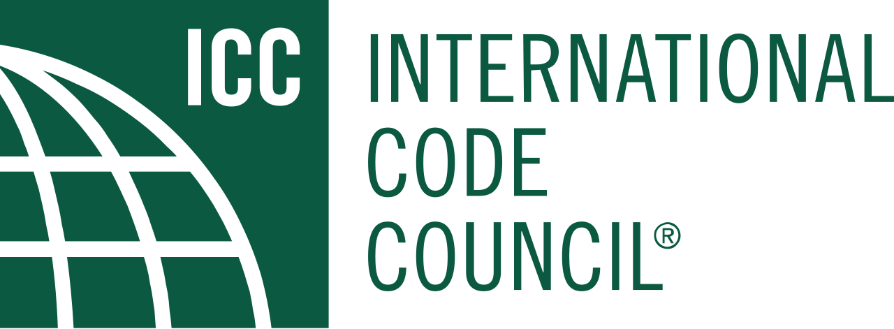 The logo for the International Code Council. The logo for the International Code Council.