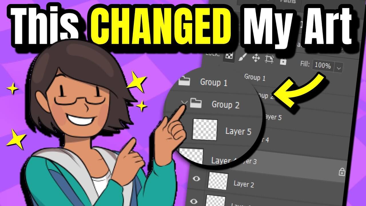 Iggy avatar pointing to digital layers: This CHANGED My Art