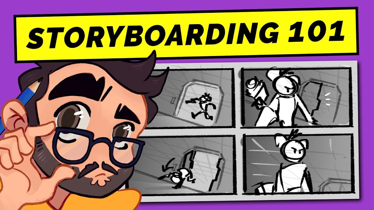 Gonzalo avatar looking at his storyboard