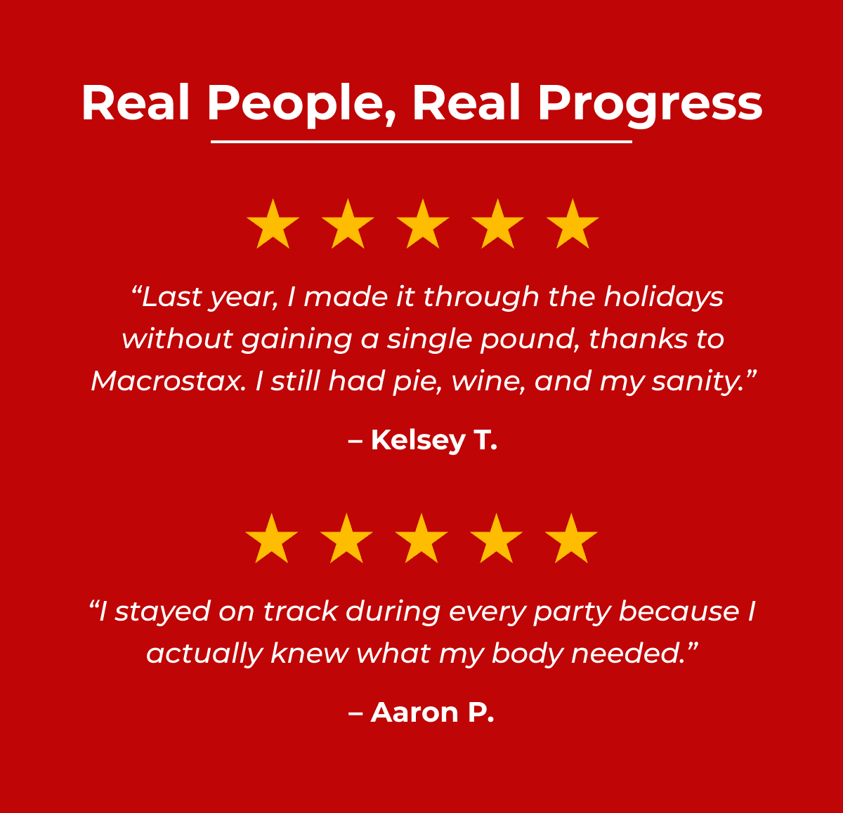 Real people real progress