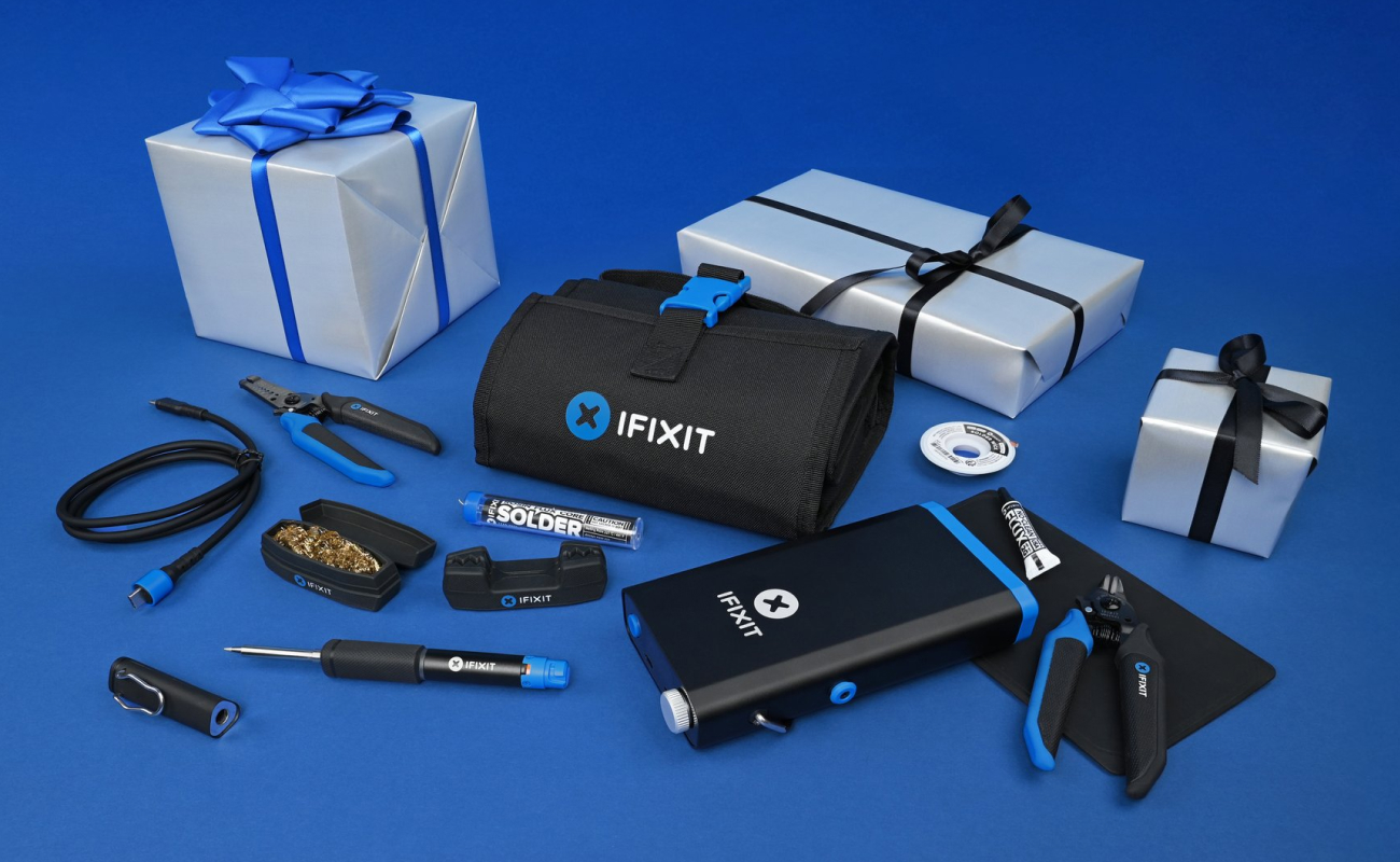 Image: FixMat, Manta, and Pro Tech wrapped in silver ribbon