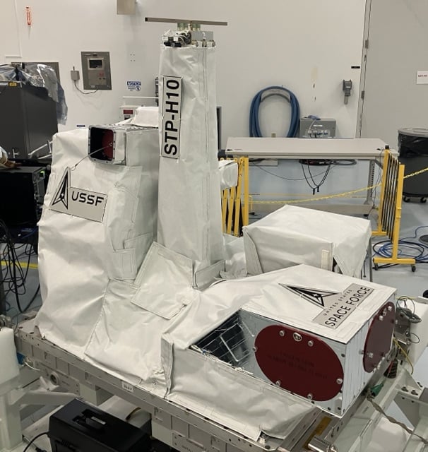 On Monday, April 21, 2025, the U.S. Space Force (USSF) Space Systems Command (SSC), in partnership with the National Aeronautics and Space Administration (NASA), successfully launched the Space Test Program-Houston 10 (STP-H10) mission, which delivered five U.S. Department of Defense (DoD) and one NASA experimental science payloads, as a part of a resupply mission to the International Space Station (ISS), aboard SpaceX's Commercial Resupply Service (CRS)-32 mission. (U.S. Space Force photo by DoD Space Test Program)