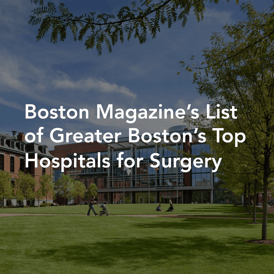 Boston Magazine's List of Greater Boston's Top Hospitals for Surgery