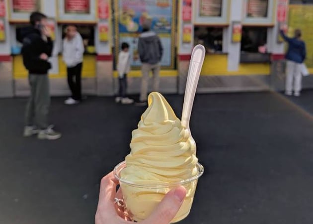 banana ice cream at martha's