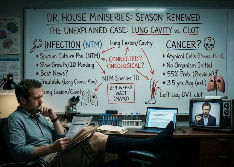 Image of Dr. House analyzing Gleb's medical mystery